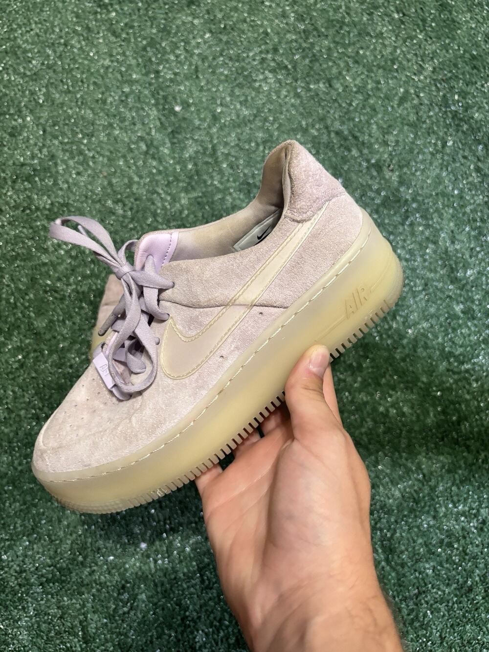 Nike Air Force 1 Sage Low LX sneakers feature a light purple Size 6.5